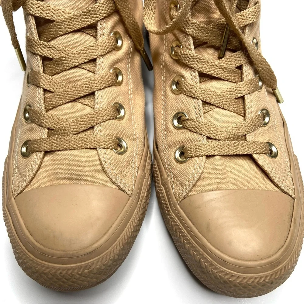 Converse Chuck Taylor All Star Mono Gold Glam Hi-Top Sneaker Size 8